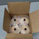 Yaliuliu 6 Inches Round Solid Wood Furniture Legs Set of 4, Natural Wooden Replacement Feet with Threaded 5/16'' Hanger Bolts for Sofa, Couch, Armchair, Cabinet, TV Stand, Ottoman and Dresser