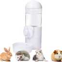 17oz Pet Water Bottle Auto Siphon Gravity Cage Hanging Pet Water Dispenser Pet Cage Anti-Overflow Water Dispenser for Small Dogs Removable Pet Water Bottle Water Container
