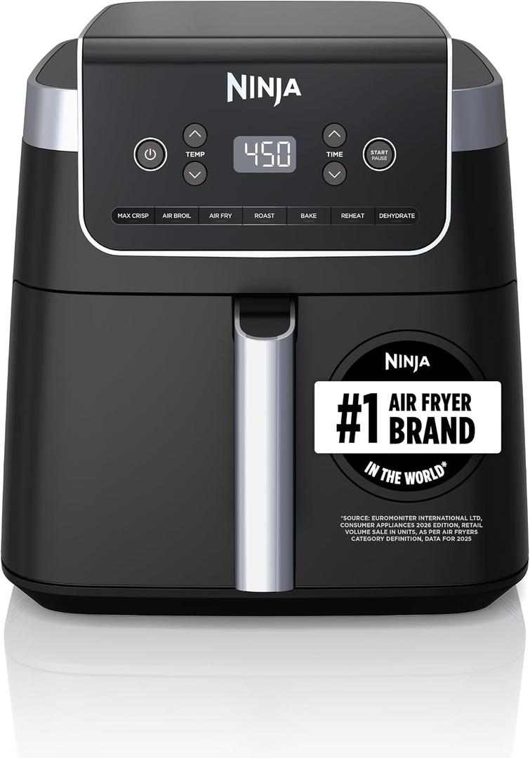 Ninja Air Fryer Pro XL, 6.5 Qt, 7-in-1, Grey, AF182AMZ