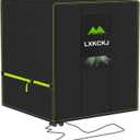 LXKCKJ Air Conditioner Cover for Outside Units - 420D Waterproof Air Conditioner Protection Covers for Window Unit - Winter AC Covers Fits AC Condensing HVAC Unit(Black&Green-30''LX30''WX32''H)