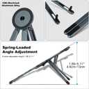 koolehaoda Portable Laptop Stand for Desk & Travel, CNC Aluminum Foldable Computer Riser Magnetic Grip Multi-Angle Support Stand for MagSafe,MacBook,iPhone,iPad, 416" Phones,Tablets and Laptops