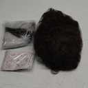 Yan Dream Mens Brown Curly Cosutme Wig with Fake Beard Set for Halloween Cosplay Wizard Look