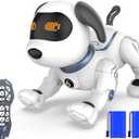 Robot Dog Toys for Kids, Remote Control Stunt Programmable Robot Puppy Toy Dog Interactive with Commands Sing, Dance, Bark, Walk Electronic Pet Dog for Boys Girls Gifts (White)