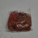 Yan Dream Women Short Curly Red Brown Wig and Glasses Red Oversized Necklace Earrings Stacked Bracelets Party Halloween Wig