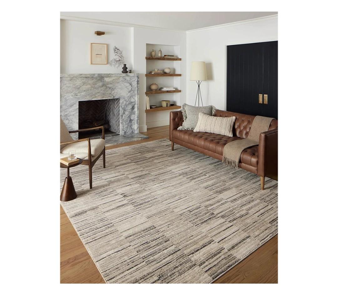 Loloi Darby Collection DAR-01 Charcoal/Sand 11'-6" x 15' Area Rug