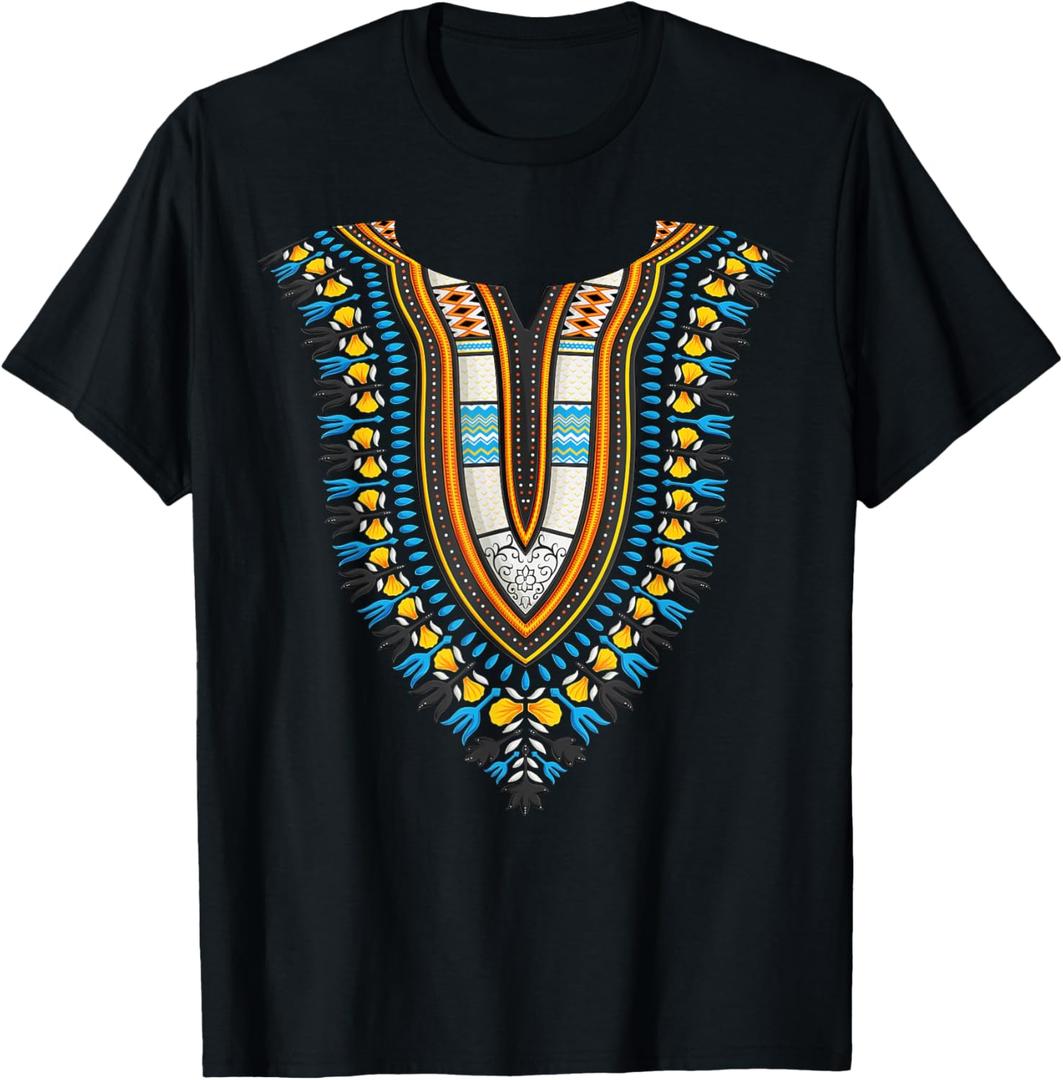 Dashiki Print Traditional African Costume Pride Kids Boys T-Shirt M Kids