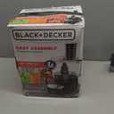 BLACK+DECKER 8-Cup Food Processor, Easy Assembly, Stainless Steel S-Blade, Shred, Slice, Chop, Puree, 450W Motor