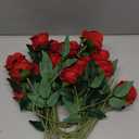 HyeFlora 50 PCS Red Roses Artificial Flowers, Fake Roses with Stems Realistic Silk Roses for DIY Wedding Bouquets Tables Centerpieces Arrangements Party Baby Shower Birthday Home Decor Gift for Her