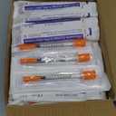 0.5ml Syringe with Cap, 29G 1/2" 13mm 1/2cc Syringes, Disposable Individual Package, Pack of 100