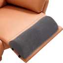 Recliner Foot Pillow High Resilience Foam - Leg Pillow for Sleeping Soft and Supportive Half Moon Bolster Pillow Recliner Pillows for Headrest Back Lumbar Support (Grey)