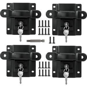 JINCHEN Bed Tie Down Anchors Plates Brackets Fit for 2015-2022 F150 F250 F350 Box Link Tie Downs with Truck Bed Tie Downs for Truck, 4 Pack