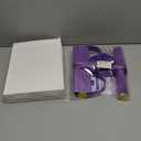 Pedal Resistance Bands with Handles, Durable 6-Tubes Multifunction Pedal Resistance Band, Natural Rubber Foot Pedal Resistance Bands, Fitness Resistance Bands for Abdomen, Waist, Arm, Leg (Purple)