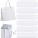 300 Pcs Insulated Take Away Bags Bulk Thermal Insulation Food for Coffee Milk Tea Hot Cold Food Fresh Seafood Cooler Pizza Delivery Bags for Catering Restaurant Grocery (White)