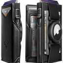 BULLIANT Men Airtag Wallet,Slim Front Pocket Wallet Money Clip for Men Gift 3.8"x2.7",Pop-up Access, Brown