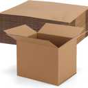 Rempry 30 Pack 8x6x6 Shipping Boxes Brown, Small Corrugated Cardboard Box for Mailing, Packaging Small Business, Kraft Mailer Gift Boxes