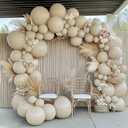 White Sand Balloon Double Stuffed Cream Off White Balloons Different Sizes Light Grey Latex Balloon Garland Pastel Balloons Arch Kit For Neutral Baby Shower Bridal Wedding Birthday Party Decor