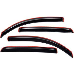 Lightronic Extra Durable Clip-on in-Channel Auto Vent Window Visor, Fits 2013-2022 Buick Encore (Not Fit GX), 2013-2022 Chevrolet Trax, UV Protection Rain Guard, Original Wind Deflector, Smoke, 4Pcs