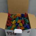 C9 Christmas Lights Outdoor, 114 Feet 150 LED C9 String Lights with Timer & 8 Light Modes, Waterproof Commercial Grade Connectable Christmas Tree Lights for Indoor Outside Roofline Patio, Multicolor