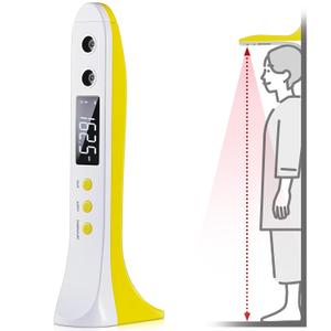Portable Ultrasound Body Height Stadiometer Handheld Cordless Height Measurement Device for Children and Adults Digital Heights Measurement Tool Scale with Temperature Display 11.8in-86.6in
