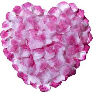 5 x CO-RODE 1200pcs Rose Petals,Artificial Flowers for Wedding,Parties,Romantic Night Atmosphere,Valentine's Day,Anniversaries,(Red Purple&White)