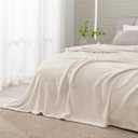BEDELITE Fleece Blanket King Size Blankets for Bed, Luxury Plush Cozy Fuzzy Blanket 108x90 inches, Super Soft Warm Lightweight Throw Blanket All Seasons Suitable, Beige