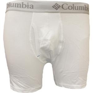 Columbia Mens Cotton Stretch Boxer Briefs 3 Pair (White, XL)
