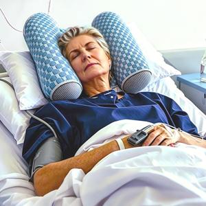 Head Stabilizer Pillow - Upright Neck Posture Pillow for Adults Sleeping Anti Wrinkle Inclined for Wedge Wheelchair Bed