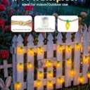 YIQU Easter Decoration String Lights, 10FT 12LED Indoor Carrot Mantel Garland Battery Operated with Remote Timer 8 Modes, Hemp Rope Banner for Fireplace Table Wall Spring Party Indoor Outdoor Decor