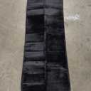 Yimobra Bathroom Runner 55"x24", Non Slip Memory Foam Bath Mat, Super Soft Water Absorbent Hallway Carpet, Machine Washable Rug for Vanity Tub Shower, Black