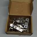 Chibery 4 Pack 3/4" Full Overlay Soft Close Concealed Hinge for Face Frame  Frameless Door, 3D Adjustment, Clip-on Plate, Slow Self Closing Hidden Satin Nickel, 105 Stainless Steel Hinges, 5/8"