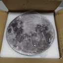 Dimmable Moon Wall Light 9.5 inch Wall Lights with Remote Control Plug-in Modern LED Wall Light, 12W Black Wall Lamp Indoor Wall Mounted Ceiling Light Fixture for Bedroom Living Room Corridor