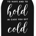 2 x Acrylic Wedding Signs, To Have And To Hold Signs for Marriage Reception, Bridal Shower Decorations, Modern Arched Round Top Acrylic Table Top Sign with Holder for Wedding Party Dinner (Black)
