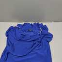 CHICME Womens Sexy Bodycon Party Dress Off The Shoulder Pearls Strap Midi Dress Ruffle Hem Cocktail Dresses (Blue)