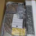 Kitstorack TV Tray Table, Adjustable Height & Flip-Top & Rounded Metal Corners, Snack Table for Couch, Sofa, Bed, Chair, Living Room, C Shaped End Side Table for Eating, Dinner or Laptop, Small Spaces (Brown)