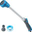 Saillong 18" Watering Wand for Garden Hose Heavy Duty, Metal Garden Hose Wand Sprayer with Thumb Control & 8 Spray Patterns, Hose Nozzle Wand for Lawn Plants Hanging Baskets, Pipe Tape Included