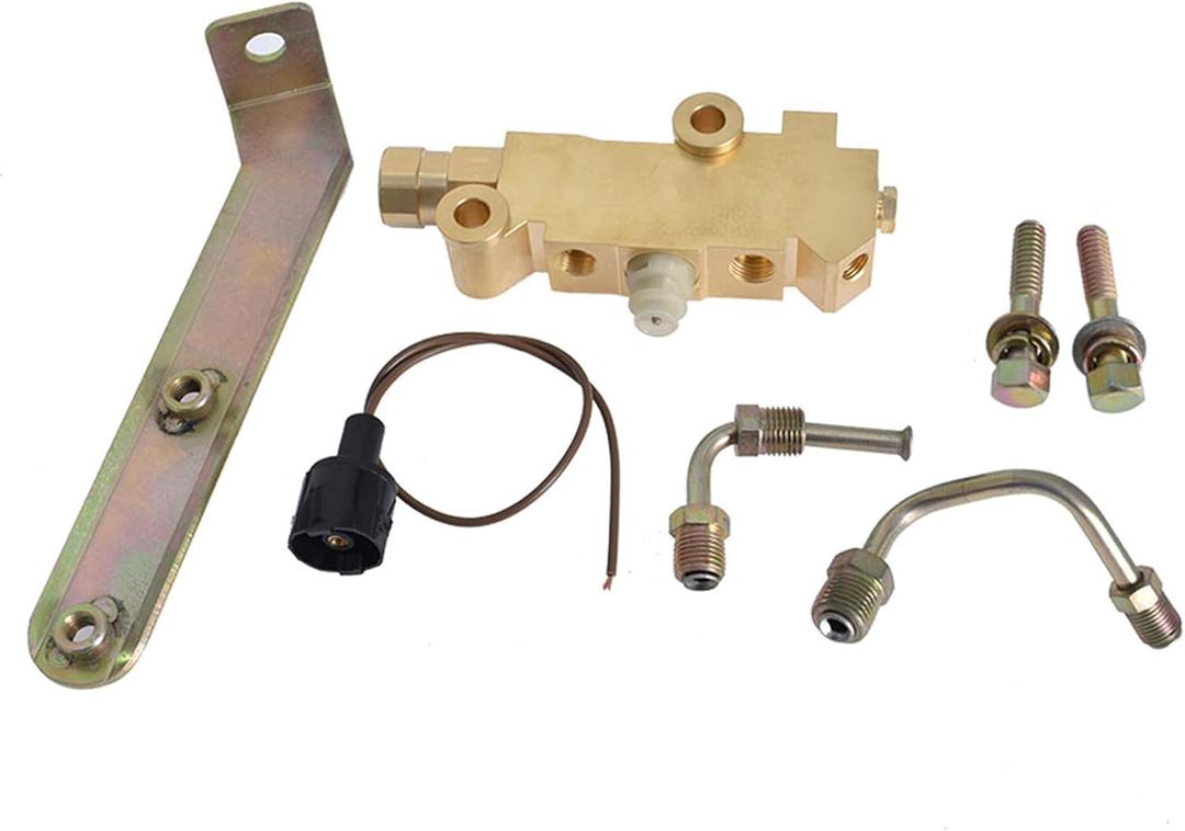 Disc Brake Proportioning Valve 172-1364 9/16 1/2Lines and Bracket PV2 combination Replacement for Chevy Chevelle Replacement for Pontiac LeMans 1964-1972 172-2187