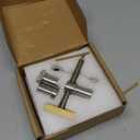 2PCS 3/4 Inch Bench Dog Clamps, Woodworking Clamps with 4 Bench Dogs, CNC Precision Machining Bench Dog with 2 Ratchet Wrenches, Low Profile Design and Easy to Use for Woodworking Silver