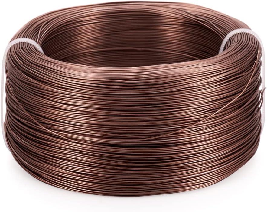 Cheriswelry 910 Feet 22 Gauge 0.6mm Aluminum Wire Bendable Metal Craft Wire Camel Flexible Soft Jewelry Beading Wire for Sculpting Armature Artistic Floral Garden Wrapping DIY Craft