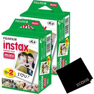 Fujifilm Mini Instant Film, 2 x 10 Shoots, 40 Exposures (2 Boxes)