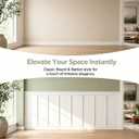 189 x 54 Inch MDF Premade Board and Batten Paintable Wainscoting Kit