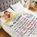 New Mom Gifts, Moms to be Gift, First Time Mom Gifts, Pregnancy Postpartum Gift for Mommy Mother, Soft Flannel Throw Blanket 60"50"