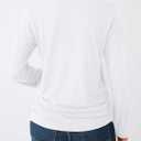 AUTOMET Womens Long Sleeve Shirts Business Casual Tops Ruched Fall Trendy Tshirt 2025 (White, XXL)