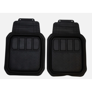 Armor All Custom Accessories Smart Fit Black Rubber Deep Tray Floor Mat 2 Pack