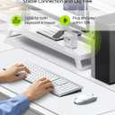 Wireless Keyboard and Mouse Combo - Full Size Slim Thin Wireless Keyboard Mouse with Numeric Keypad 2.4G Stable Connection Adjustable DPI (White & Silver)
