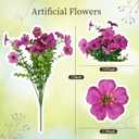 ICEROYCE Artificial Flowers for Outdoors, 16 Bundles UV Resistant Fake Outdoor Flowers, Realistic Spring Decor for Planters, Porch, Home and Garden Decoration (Mixed Colors)
