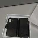 OCASE for iPhone 17 Crossbody Wallet Case - Stylish PU Leather Handbag Phone Purse with Zipper Closure, Card Slots & RFID Blocking - Wrist Strap, Lanyard, Kickstand - Black