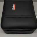 Fireproof Document Box, Hard Case Fireproof Document Organizer with Lock, Water Resistant Safe Box for Important Documents Certificates Laptop Passports, Black