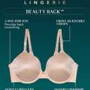Vanity Fair Women's Full Coverage Beauty Back Smoothing Bra, 4-Way Stretch Fabric, Lightly Lined Cups up to DD (Beige) 36C