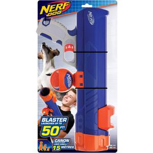 Nerf Dog Tennis Ball Blaster Dog Toy Blue/Orange, 16 Inch Compact Blaster 