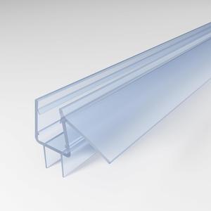 Frameless Shower Door Bottom Seal for 3/8" Thick Glass Door, 36 in Long Shower Door Sweep Stop Shower Leaks and Create a Water Barrier, Clear Vinyl